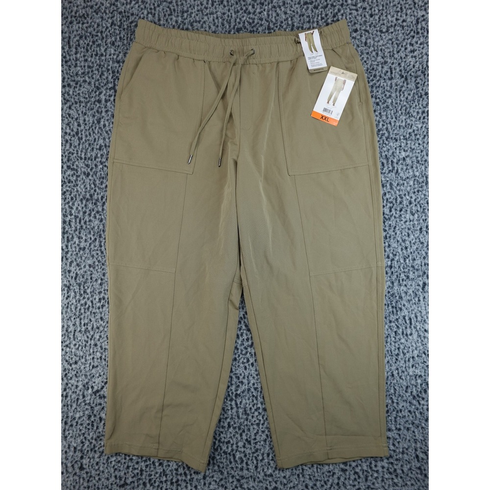 Mondetta Ankle Pant Womens XXL Beige New High-Rise Textured Moisture Wicking